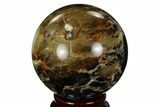 Black Opal Sphere - Madagascar #168579-1